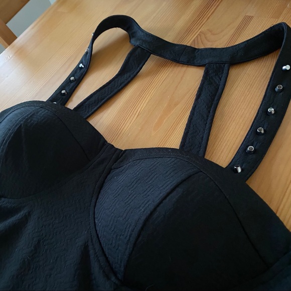 NWOT Material Girl Black Studded Dress - Picture 6 of 16